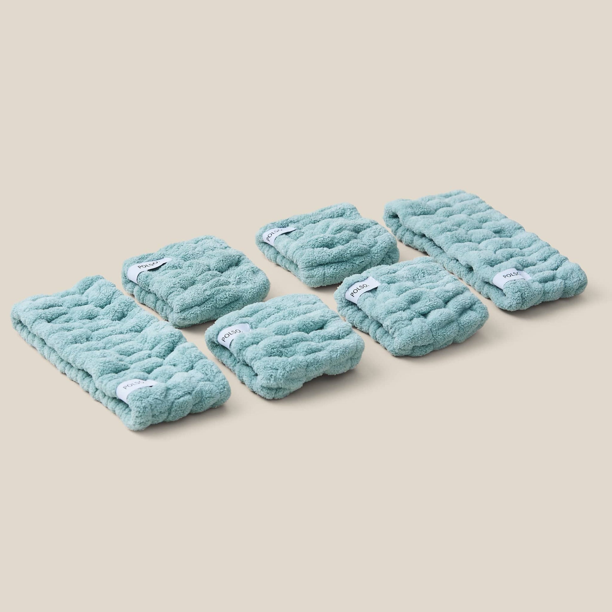 Sage Green Headbands and Wash Cuffs flat lay product image