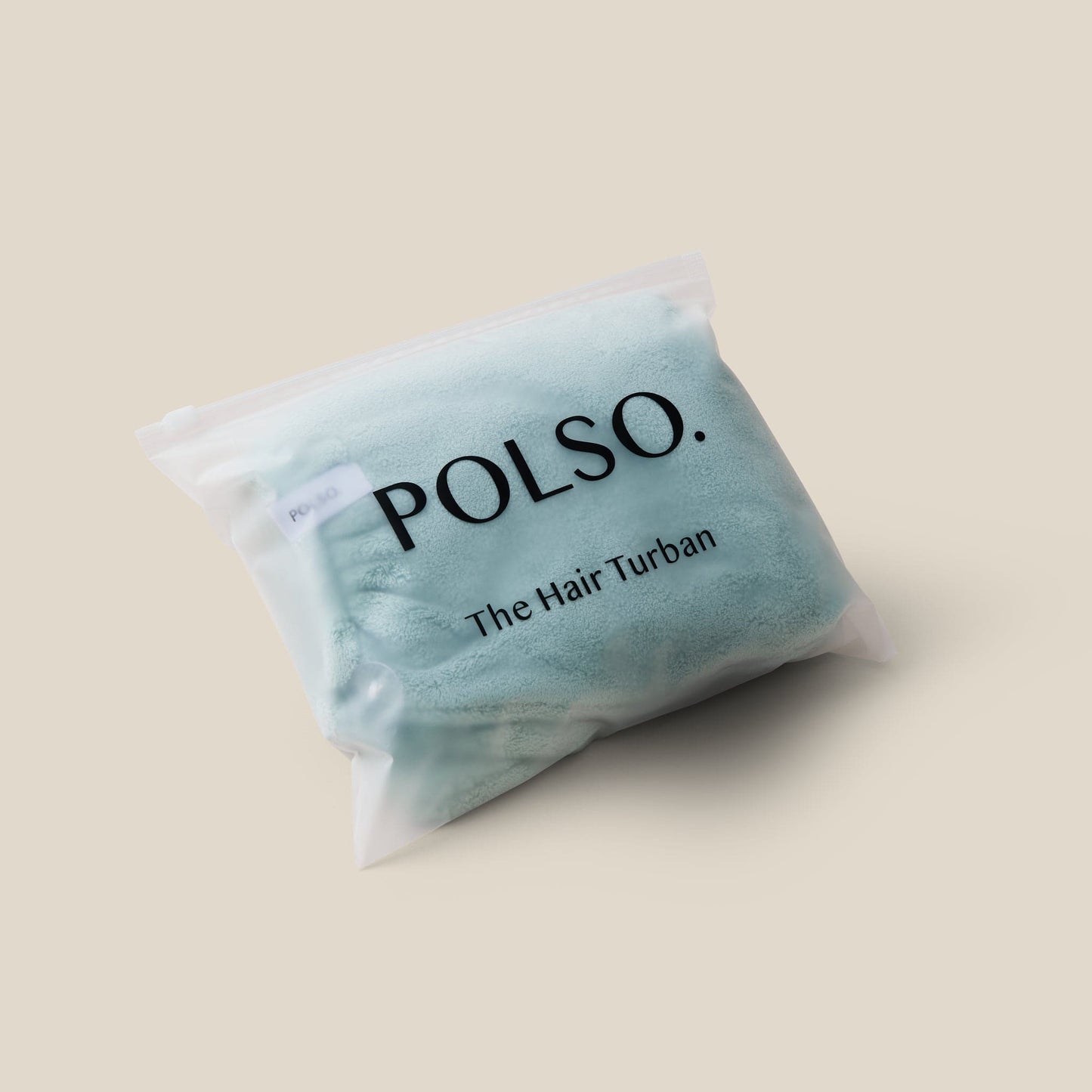 POLSO Sage Green Hair Turban in Package Product Image