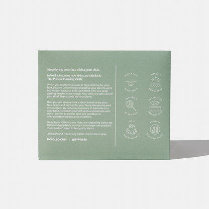 POLSO Cleansing Cloth Face Towel Box - Back