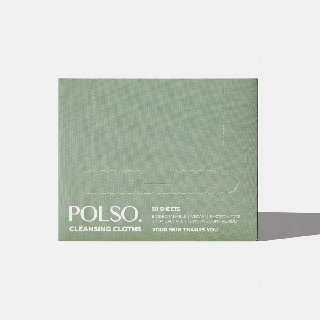 POLSO Cleansing Cloth Face Towel Box - Front 