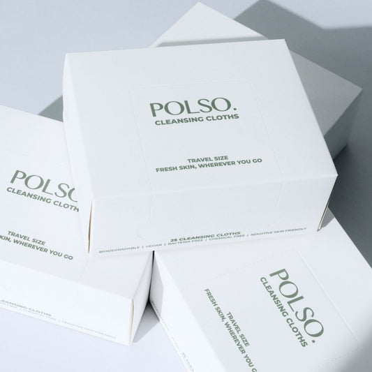 POLSO Cleansing Cloth Travel Box (25 Sheets)